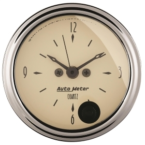Autometer 1885 Antique Beige Clock - All