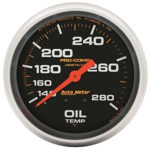 Autometer 5441 Pro-Comp Liquid-Filled Mechanical Oil Temperature Gauge - All