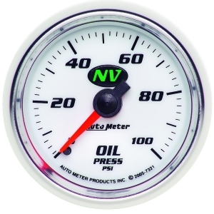Autometer 7321 Nv Mechanical Oil Pressure Gauge - All