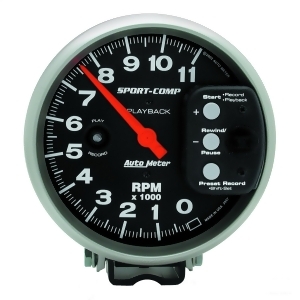 Autometer 3967 Sport-Comp Playback Tachometer - All