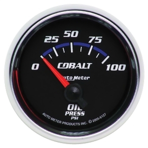Autometer 6127 Cobalt Electric Oil Pressure Gauge - All