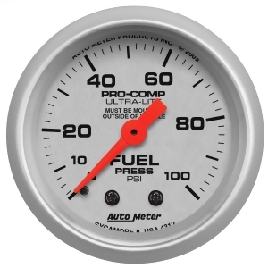 Autometer 4312 Ultra-Lite Mechanical Fuel Pressure Gauge - All