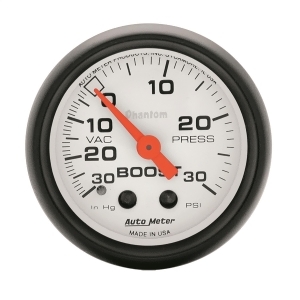 Autometer 5703 Phantom Mechanical Boost/Vacuum Gauge - All