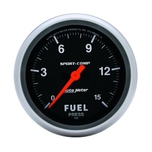 Autometer 3561 Sport-Comp Electric Fuel Pressure Gauge - All
