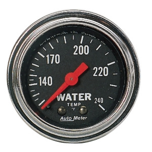 Autometer 2432 Traditional Chrome Mechanical Water Temperature Gauge - All
