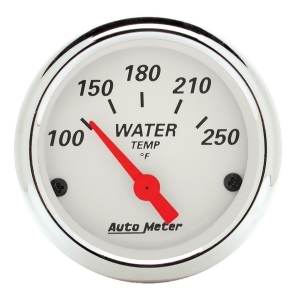 Autometer 1337 Arctic White Water Temperature Gauge - All