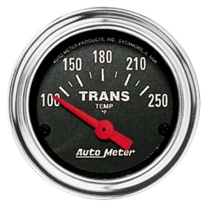 Autometer 2552 Traditional Chrome Electric Transmission Temperature Gauge - All