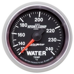 Autometer 3632 Sport-Comp Ii Mechanical Water Temperature Gauge - All
