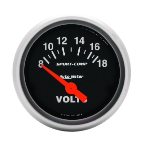 Autometer 3391 Sport-Comp Electric Voltmeter Gauge - All