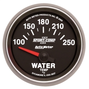 Autometer 3637 Sport-Comp Ii Electric Water Temperature Gauge - All
