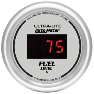 Autometer 6510 Ultra-Lite Digital Programmable Fuel Level Gauge - All
