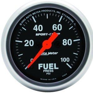 Autometer 3363 Sport-Comp Electric Fuel Pressure Gauge - All