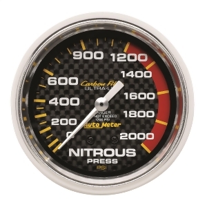 Autometer 4828 Carbon Fiber Mechanical Nitrous Pressure Gauge - All