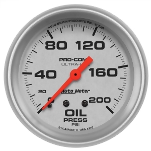Autometer 4422 Ultra-Lite Mechanical Oil Pressure Gauge - All