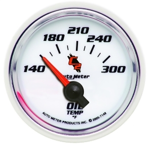Autometer 7148 C2 Electric Oil Temperature Gauge - All