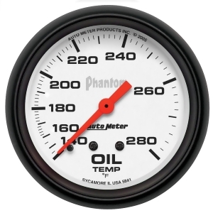 Autometer 5841 Phantom Mechanical Oil Temperature Gauge - All