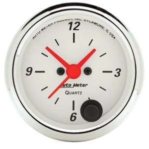 Autometer 1385 Arctic White Clock - All