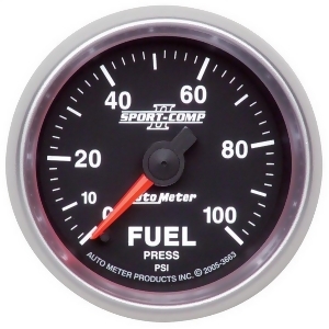 Autometer 3663 Sport-Comp Ii Electric Fuel Pressure Gauge - All