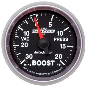 Autometer 3607 Sport-Comp Ii Mechanical Boost/Vacuum Gauge - All
