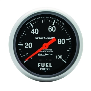 Autometer 3412 Sport-Comp Mechanical Fuel Pressure Gauge - All