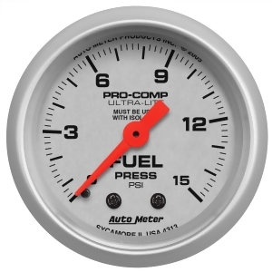 Autometer 4313 Ultra-Lite Mechanical Fuel Pressure Gauge - All