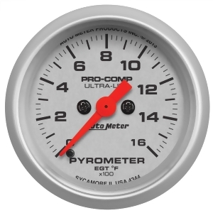 Autometer 4344 Ultra-Lite Electric Pyrometer Gauge Kit - All