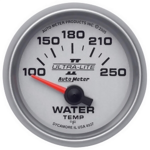 Autometer 4937 Ultra-Lite Ii Electric Water Temperature Gauge - All