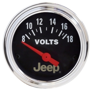 Autometer 880242 Jeep Electric Voltmeter Gauge - All