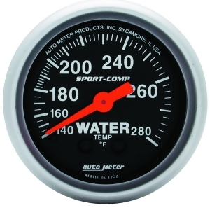 Autometer 3331 Sport-Comp Mechanical Water Temperature Gauge - All