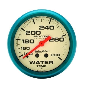 Autometer 4531 Ultra-Nite Water Temperature Gauge - All
