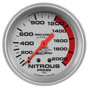 Autometer 4428 Ultra-Lite Mechanical Nitrous Pressure Gauge - All