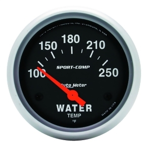 Autometer 3531 Sport-Comp Electric Water Temperature Gauge - All
