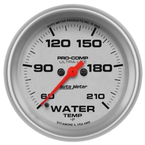 Autometer 4469 Ultra-Lite Water Temperature Gauge - All
