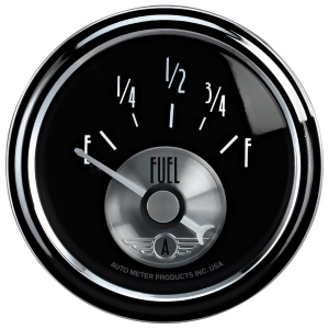 Autometer 2014 Prestige Series Black Diamond Fuel Level Gauge - All