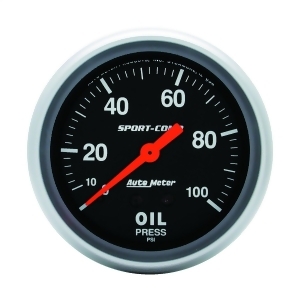 Autometer 3421 Sport-Comp Mechanical Oil Pressure Gauge - All