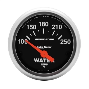 Autometer 3337 Sport-Comp Electric Water Temperature Gauge - All