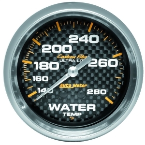 Autometer 4831 Carbon Fiber Mechanical Water Temperature Gauge - All