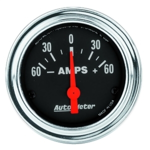 Autometer 2586 Traditional Chrome Electric Ampmeter Gauge - All
