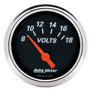 Autometer 1483 Designer Black Voltmeter Gauge - All