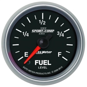 Autometer 3610 Sport-Comp Ii Programmable Fuel Level Gauge - All