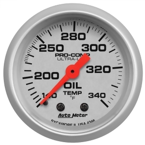 Autometer 4346 Ultra-Lite Mechanical Oil Tank Temperature Gauge - All