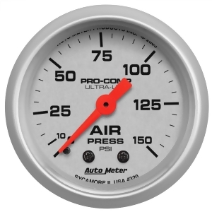 Autometer 4320 Ultra-Lite Mechanical Air Pressure Gauge - All