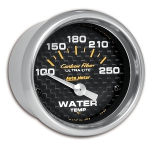 Autometer 4737 Carbon Fiber Electric Water Temperature Gauge - All