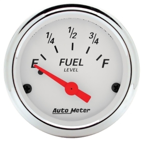 Autometer 1315 Arctic White Fuel Level Gauge - All