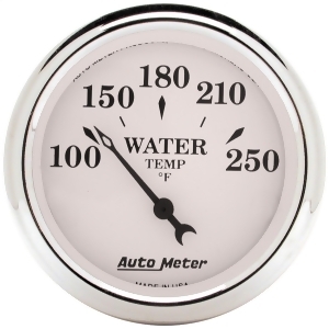 Autometer 1638 Old Tyme White Electric Water Temperature Gauge - All