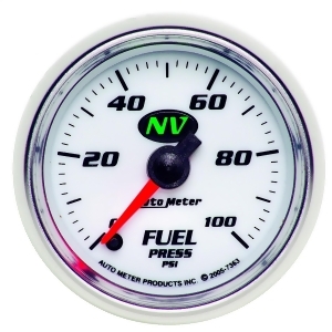 Autometer 7363 Nv Electric Fuel Pressure Gauge - All