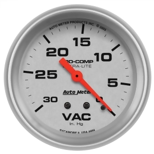 Autometer 4484 Ultra-Lite Mechanical Vacuum Gauge - All