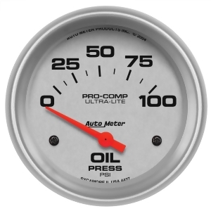 Autometer 4427 Ultra-Lite Electric Oil Pressure Gauge - All