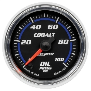 Autometer 6153 Cobalt Electric Oil Pressure Gauge - All