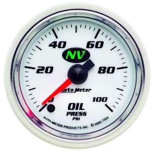 Autometer 7353 Nv Electric Oil Pressure Gauge - All